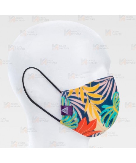 Mascarilla reutilizable estampada con filtro