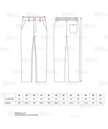 Pantalón económico de cocina pata gallo