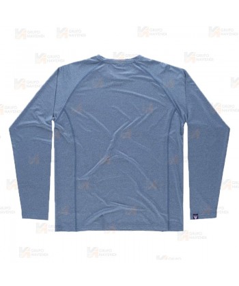 Camiseta técnica de manga larga y cuello redondo color azafata para hombre