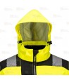 Parka de alta visibilidad impermeable para mujer con cintas segmentadas