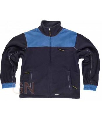Chaqueta de forro polar, bicolor, con bolsillos marino/azafata