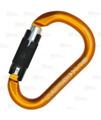 Mosquetón HMS Napik de aluminio Tri-Lock color naranja