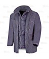 Parka triple uso (chubasquero / husky / chaleco) color azul marino