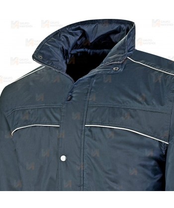 Parka triple uso (chubasquero / husky / chaleco) color azul marino