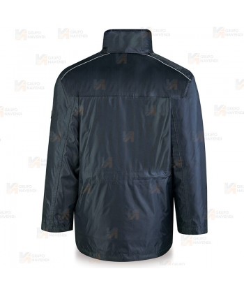 Parka triple uso (chubasquero / husky / chaleco) color azul marino