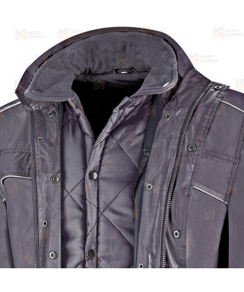 Parka triple uso (chubasquero / husky / chaleco) color azul marino
