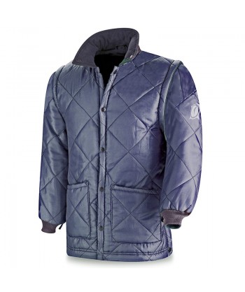 Parka triple uso (chubasquero / husky / chaleco) color azul marino