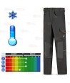 Pantalón softshell con refuerzos para el frío