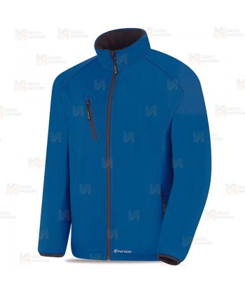 Cazadora Softshell triple capa color azulina