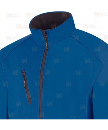 Cazadora Softshell triple capa color azulina