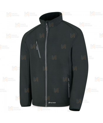 Cazadora Softshell triple capa color negro