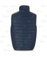 Chaleco tipo plumas color azul marino