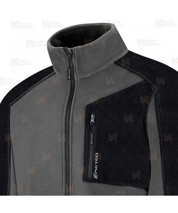 Chaqueta de forro polar gruesa y bicolor