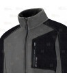 Chaqueta de forro polar gruesa y bicolor