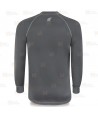 Camiseta térmica de manga larga con tejido técnico transpirable color azul marino y gris oscuro