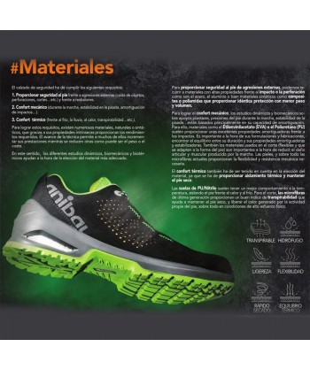Zapato de seguridad transpirable y no metálico S3 SRC WRU E A