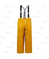 Pantalón con tirantes para náutica y pesca industrial color mostaza