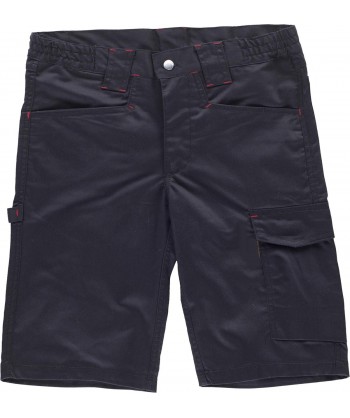 Bermuda multibolsillos con tejido bielástico  negro