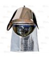 Cubrecasco aluminizado y kevlar muy ligero de una capa con visor oro