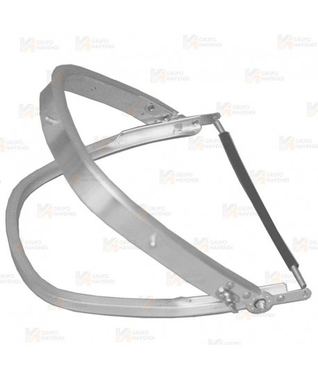 Soporte abatible de pantallas para cascos de seguridad