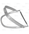 Soporte abatible de pantallas para cascos de seguridad
