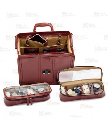Maletín médico de piel para visitas domiciliarias
