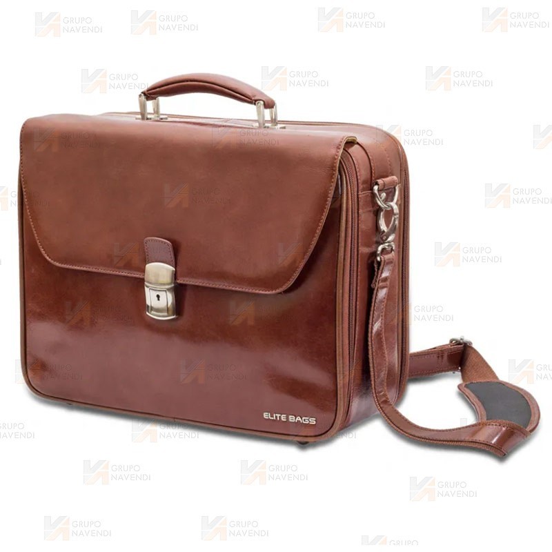 Maletín médico de piel para visitas domiciliarias