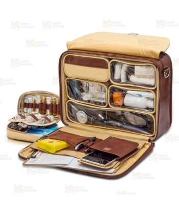 Maletín médico de piel para visitas domiciliarias