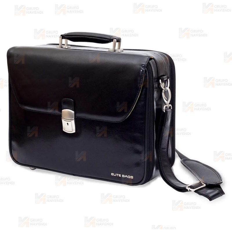 Maletín médico de piel para visitas domiciliarias
