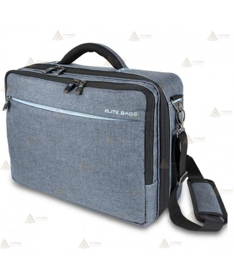 Maletín médico color gris para visitas domiciliarias