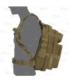 Mochila táctica sanitaria Soporte Vital Básico SVB) con sistema Molle de color kaki