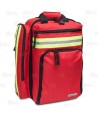 Mochila de media capacidad de Soporte Vital Básico color rojo