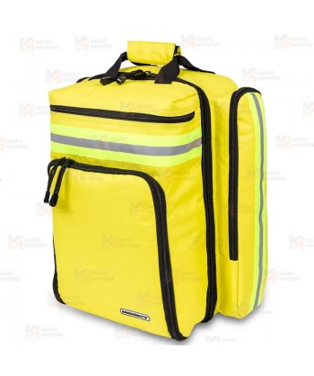 Mochila de media capacidad de Soporte Vital Básico color amarillo