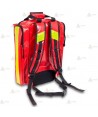 Mochila de media capacidad de Soporte Vital Básico de Tarpaulin color rojo