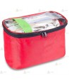 Mochila trapezoidal soporte vital básico (SVB) color rojo