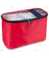 Mochila trapezoidal soporte vital básico (SVB) color rojo