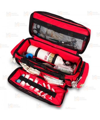 Bolsa de oxigenoterapia para emergencias color rojo