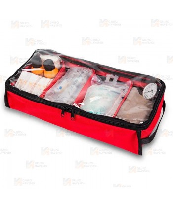 Bolsa de oxigenoterapia para emergencias color rojo