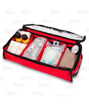 Bolsa de oxigenoterapia para emergencias color rojo