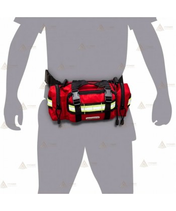 Riñonera o bandolera para emergencias color rojo