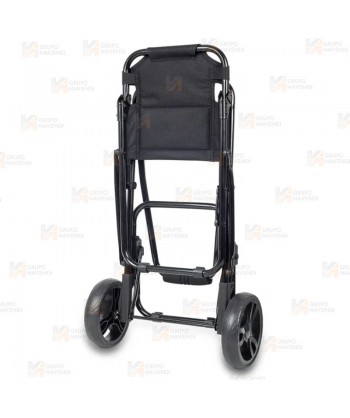 Porta mochilas plegable con asiento