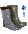 Bota de agua térmica y muy ligera de EVA (-30ºC) para hombre color verde