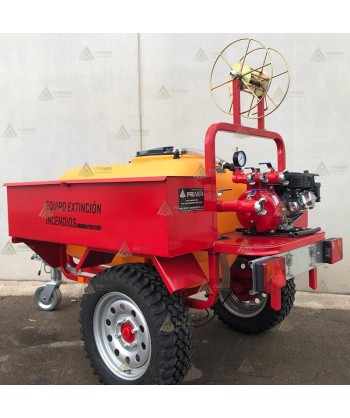 Remolque contra incendios con bomba de 10 Bar - 500 lit/min para Aeródromos y Helipuertos.