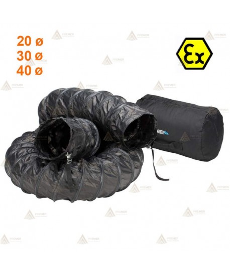 Tubos ATEX para extractores Ramfan de 20, 30 y 40 cm Ø