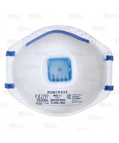 Mascarilla con válvula tipo  FFP2 NR