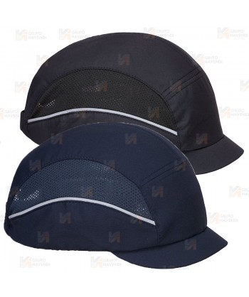 Gorra de seguridad, transpirable con visera corta