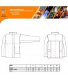 Chaqueta para soldadura de serraje marrón