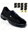 Mocasín no metálico de diseño deportivo color negro S3 SRC E A CI ESD