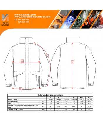 Parka con membrana y forro polar desmontable