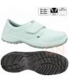 Zapato sanitario de hombre antideslizante y transpirable cierre velcro color blanco